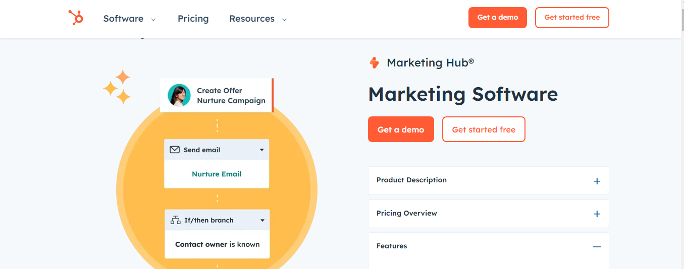 HubSpot homepage